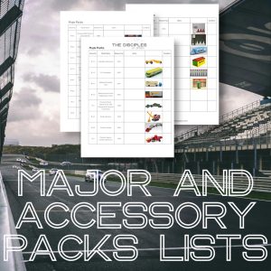 Matchbox Major & Accessory Packs Lists